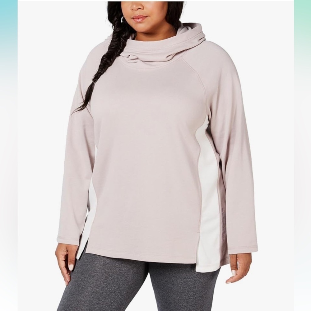Calvin Klein Performance Crew Neck Color block Hoodie with Relaxed Fit NWT